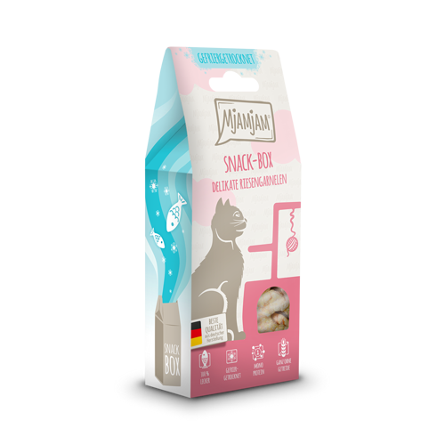 MjAMjAM - Snackbox für Katzen - delikate Riesengarnelen 25g