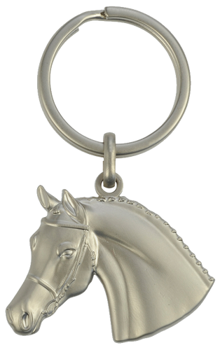 3D-Schlüsselanhänger Pferdekopf mit Trense